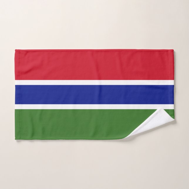 Bandera de Gambia (Toalla de mano)