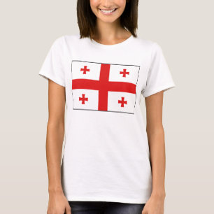 Bandera de Georgia x Mapa camiseta