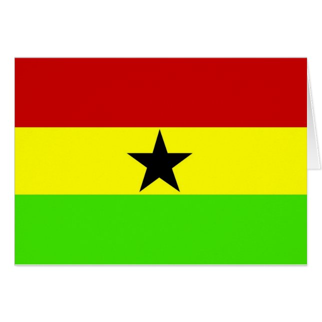 Bandera de Ghana (Anverso (Horizontal))