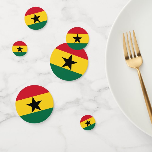 Bandera de Ghana Table Confetti (Grupo)