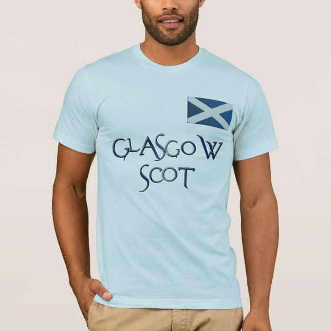 BANDERA DE Glasgow DE Camiseta Patriótica SCOTLAND (Anverso)