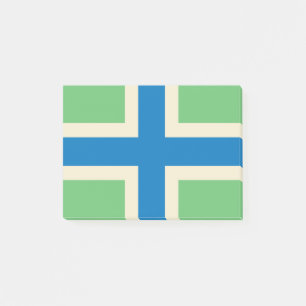 Bandera de Gloucestershire Post-it® Notas 4 x 3