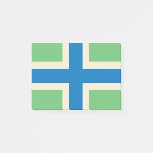 Bandera de Gloucestershire Post-it® Notas 4 x 3 (Anverso)