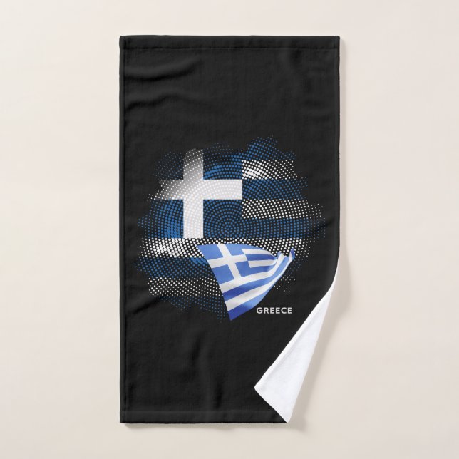 bandera de Grecia (Toalla de mano)