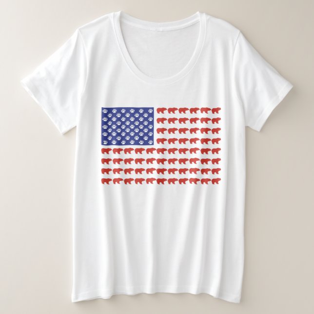 Bandera de Grizzly Bear USA (Anverso del diseño)
