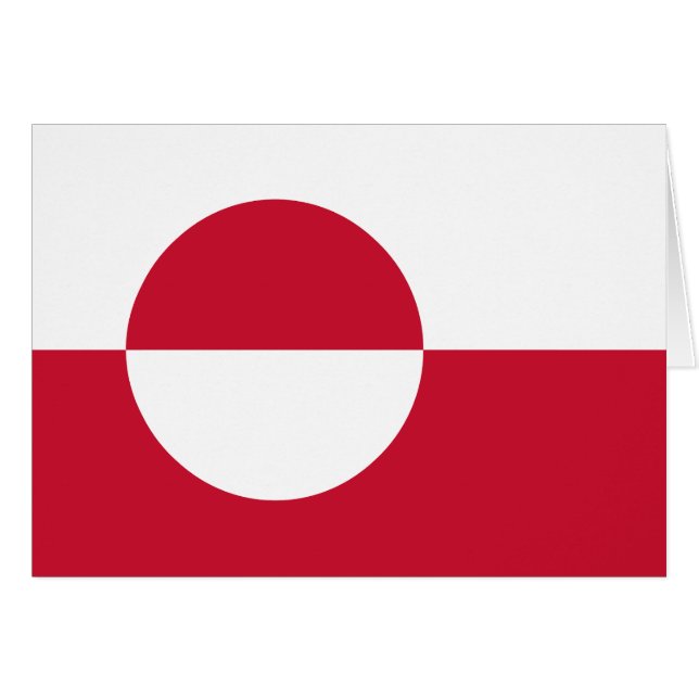 Bandera de Groenlandia (Anverso (Horizontal))