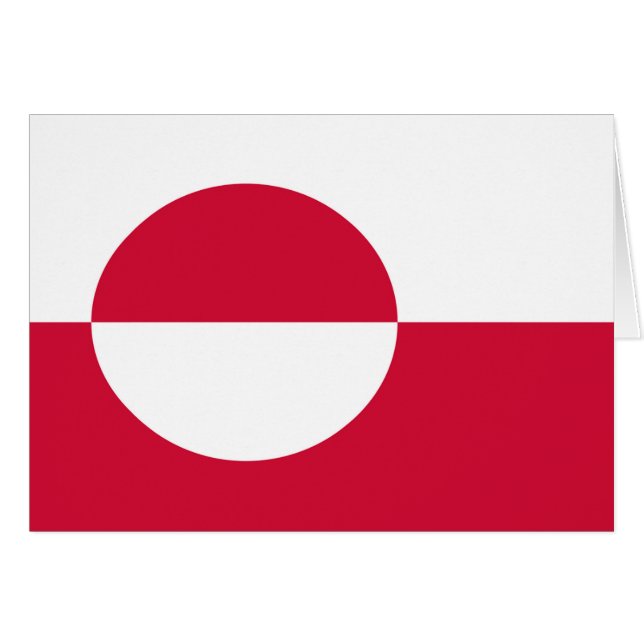 Bandera de Groenlandia (Anverso (Horizontal))