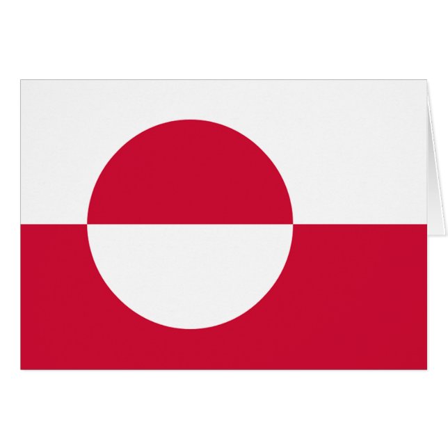 Bandera de Groenlandia (Anverso (Horizontal))
