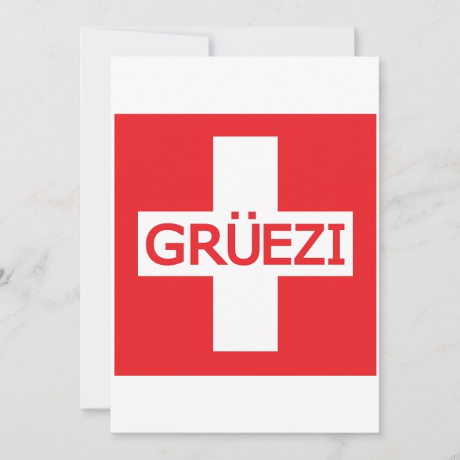 Bandera de Gruezi Suiza (Anverso)