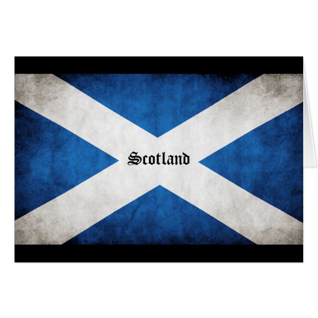 Bandera de Grunge de Escocia (Anverso (Horizontal))