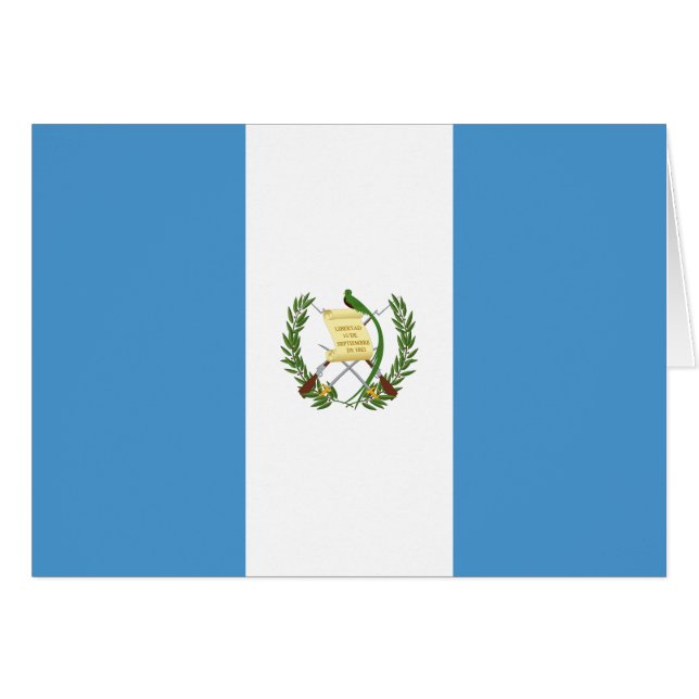 Bandera de Guatemala (Anverso (Horizontal))