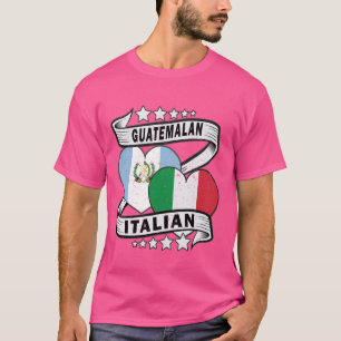 Bandera De Guatemala E Italia De La Camisa Italian
