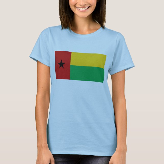 Bandera de Guinea-Bissau x Mapa de camiseta (Anverso)