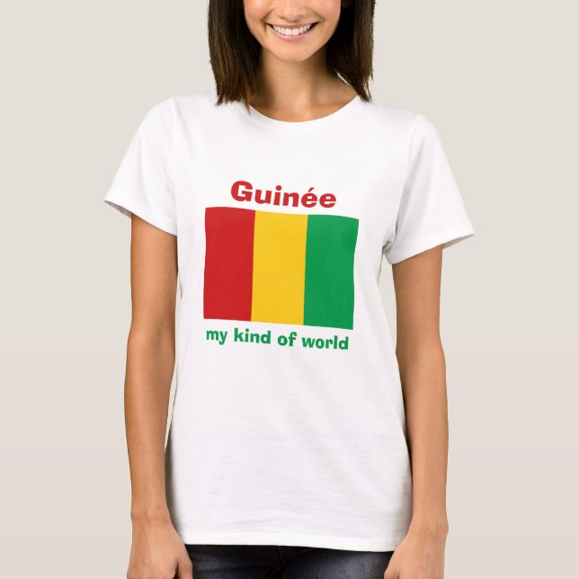 Bandera de Guinea-Conakry + Mapa + Camiseta del (Anverso)
