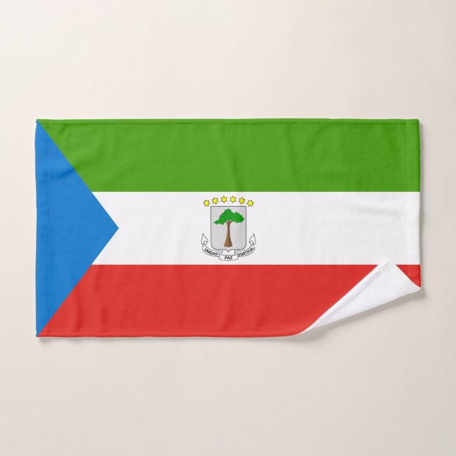Bandera de Guinea Ecuatorial (Toalla de mano)