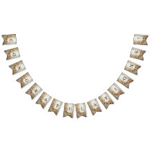 Bandera de guirnalda de oro ornamentado