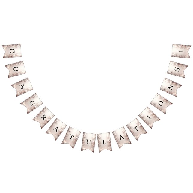 Bandera de guirnalda floral de marfil blanco (Todo)