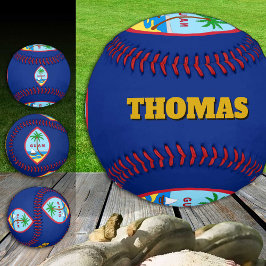 Bandera de Guyana, Guam, bolas de monograma/béisbo