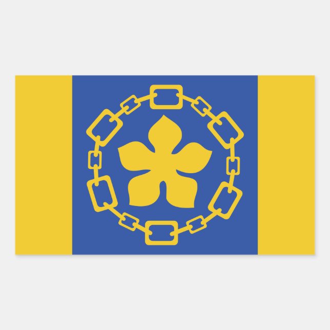 Bandera de Hamilton, Pegatina Rectangular de Ontar (Anverso)