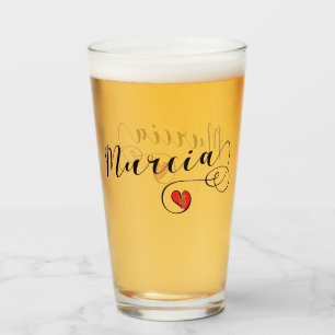 Bandera de Heart Murcia, España, amo a Murcia