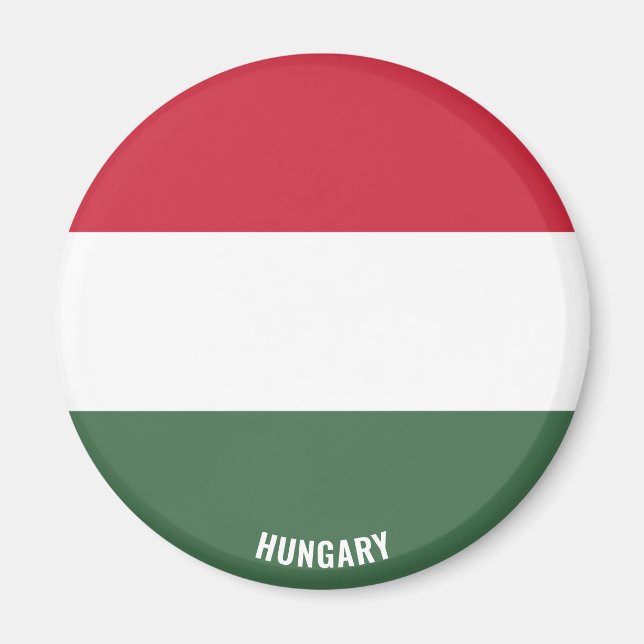Bandera de Hungría cautiva imán patriótico (Frente)