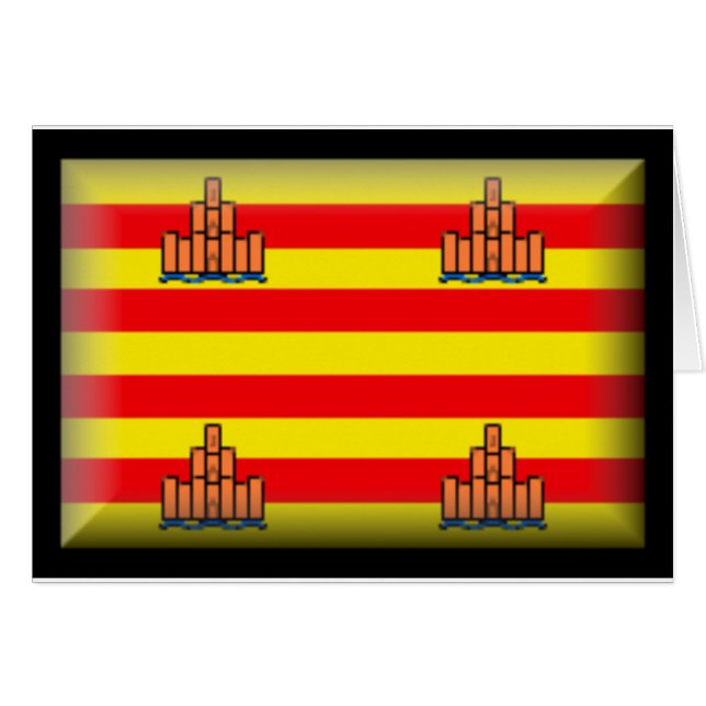 Bandera de Ibiza España (Anverso (Horizontal))
