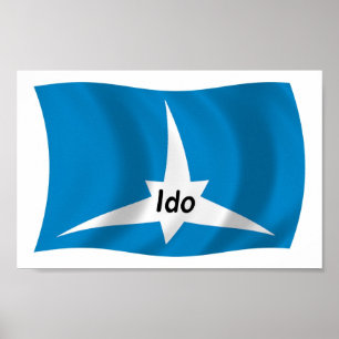 Bandera de Ido Póster Impreso