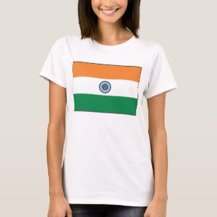 Bandera de India x Mapa camiseta