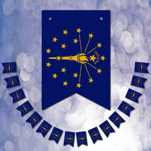 Bandera de Indiana, banderines / Bodas