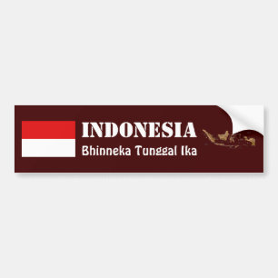 Bandera de Indonesia + Pegatina para el