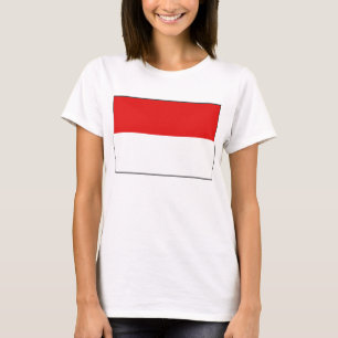 Bandera de Indonesia x Mapa camiseta