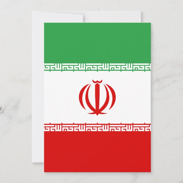 Bandera de Irán (Anverso)