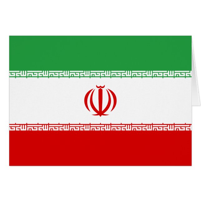 Bandera de Irán (Anverso (Horizontal))