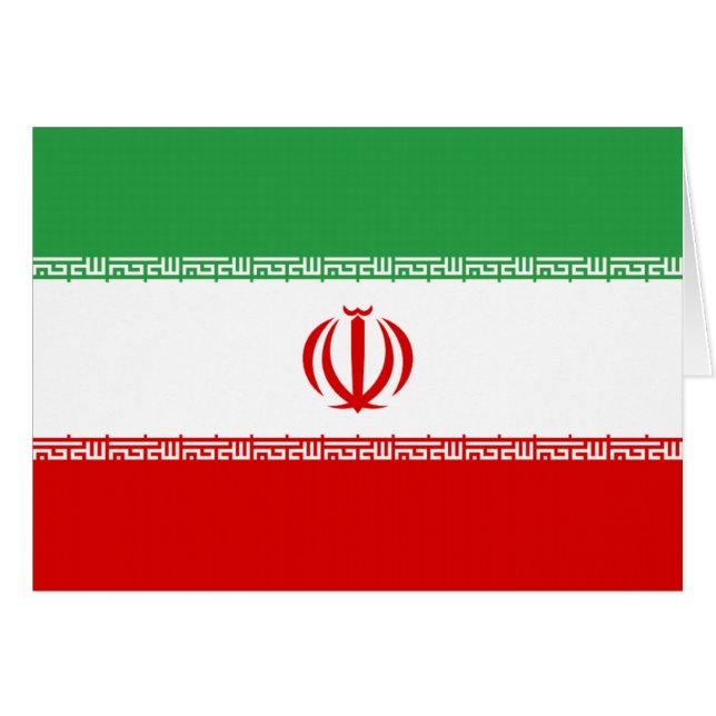 Bandera de Irán (Anverso (Horizontal))