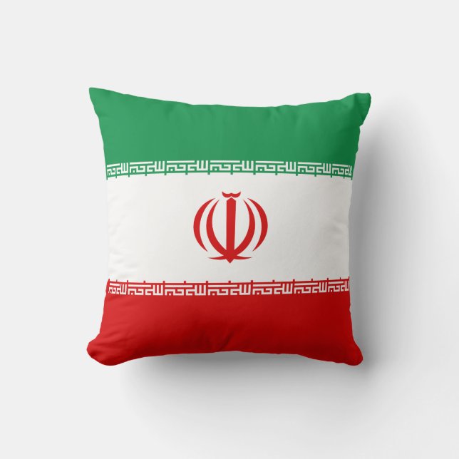 Bandera de Irán x almohada de bandera (Anverso)