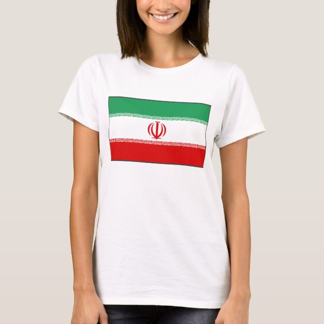 Bandera de Irán x Mapa camiseta (Anverso)