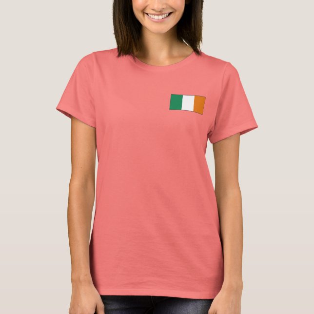 Bandera de Irlanda + camiseta de mapa (Anverso)