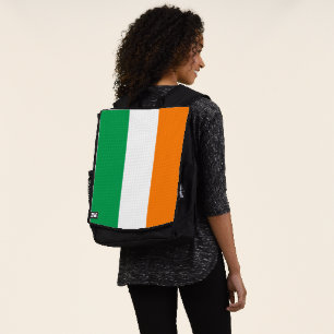 Bandera de Irlanda Mochila para Adultos