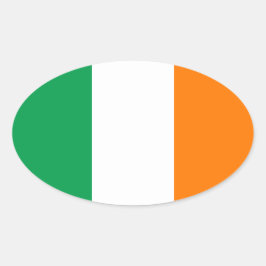 Bandera de Irlanda Pegatina Oval