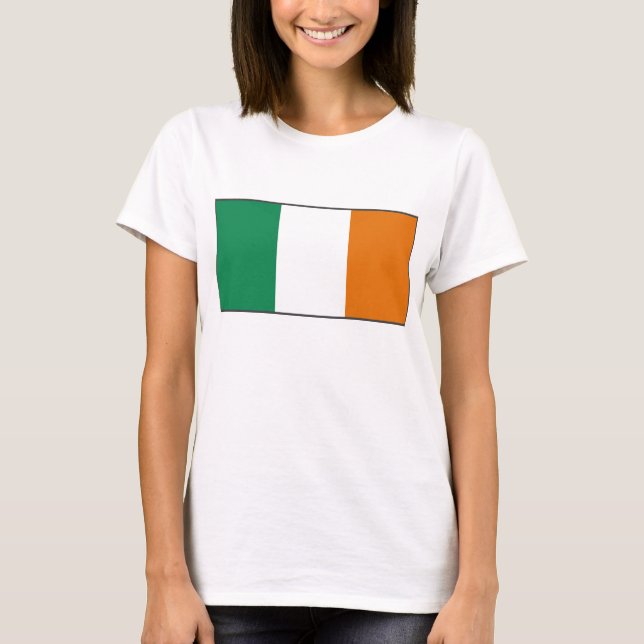 Bandera de Irlanda x Mapa camiseta (Anverso)