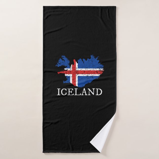 Bandera de Islandia (Toalla de baño)