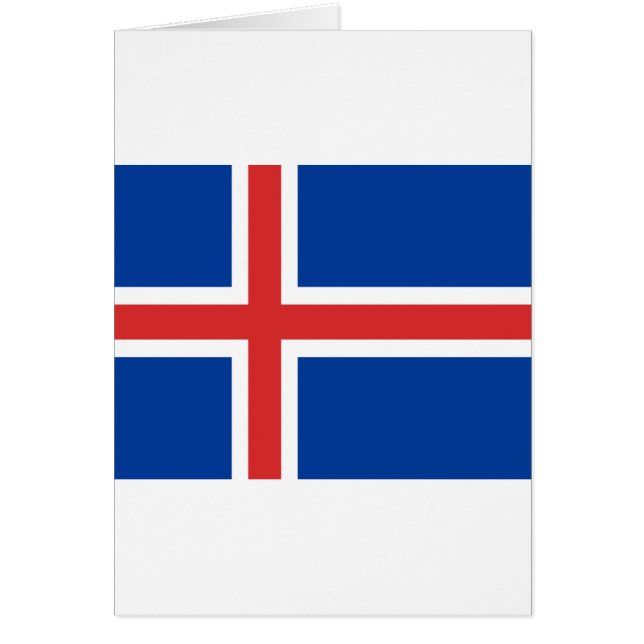 Bandera de Islandia (Frente)