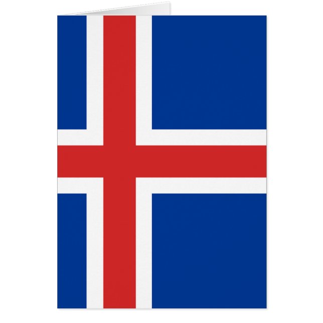 Bandera de Islandia (Frente)