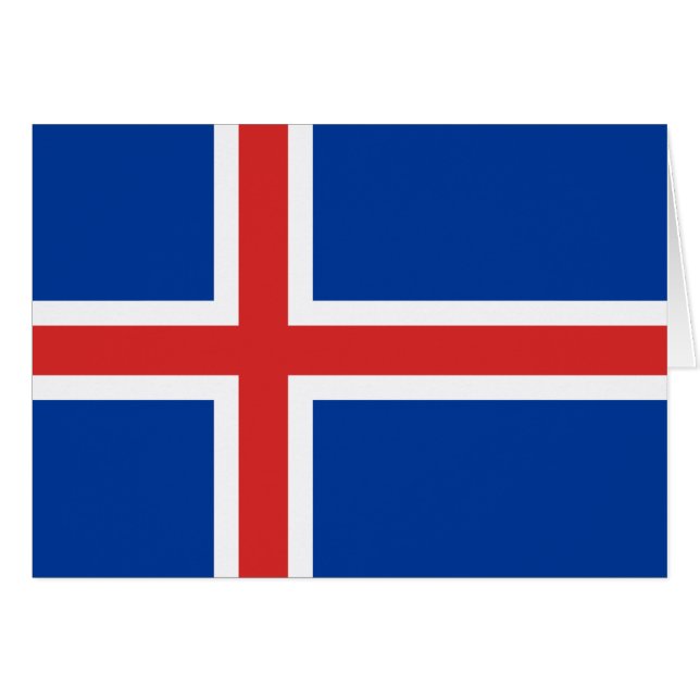 Bandera de Islandia (Anverso (Horizontal))
