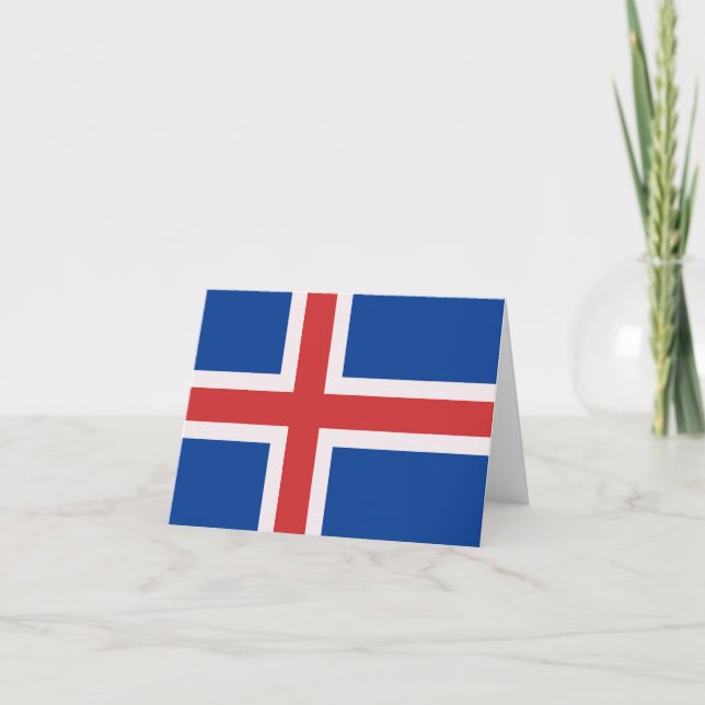 Bandera de Islandia (Anverso)