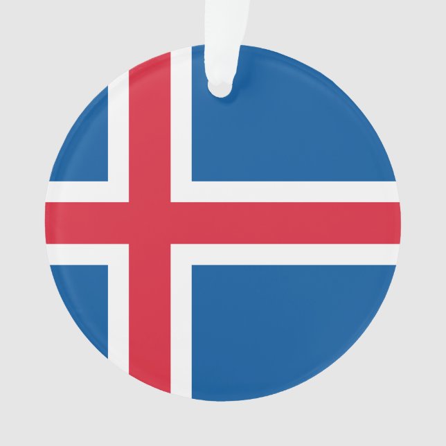 Bandera de Islandia - ornamento (Anverso)