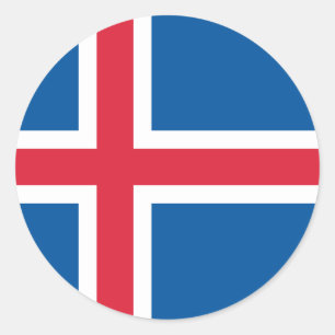 Bandera de Islandia - Pegatina