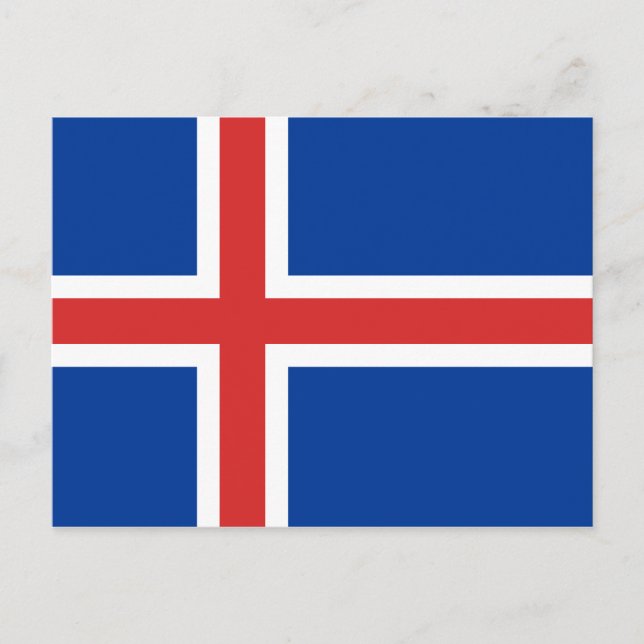 Bandera de Islandia postal (Anverso)