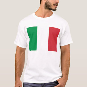 Bandera de Italia Camiseta Básica Masculina