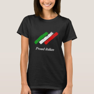 Bandera de Italia. Orgulloso italiano. Camiseta